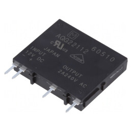 Releu Semiconductor PCB THT 9,6-14,4VDC 2A 75-264VAC | Electronic-mag.ro | Componente Electronice