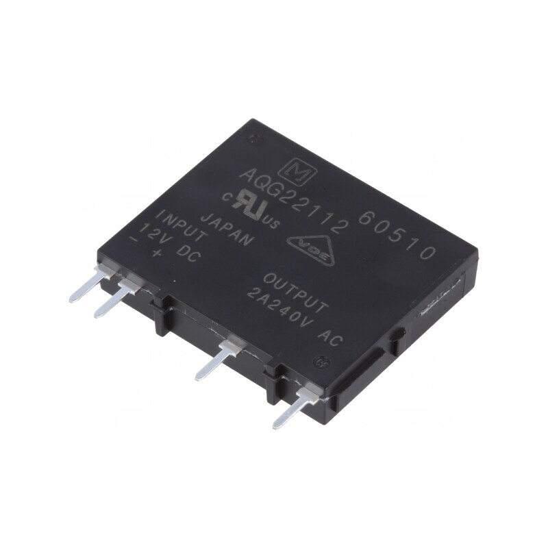 Releu Semiconductor PCB THT 9,6-14,4VDC 2A 75-264VAC | Electronic-mag.ro | Componente Electronice