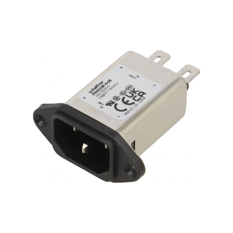 Conector de Alimentare AC C14 6A 250V | Electronic-mag.ro | Componente Electronice