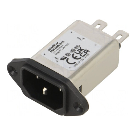 Conector de Alimentare AC C14 6A 250V | Electronic-mag.ro | Componente Electronice