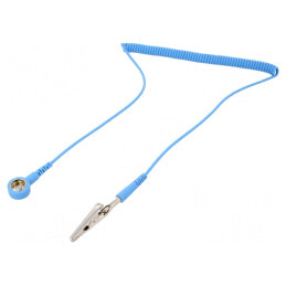 Cablu de Conexiune ESD Spiralat cu Rezistor 1MΩ | Electronic-mag.ro | Componente Electronice