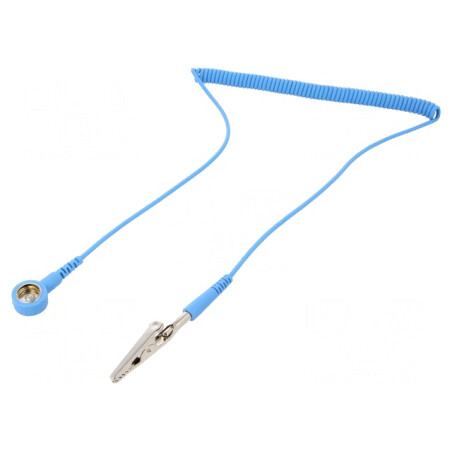 Cablu de Conexiune ESD Spiralat cu Rezistor 1MΩ | Electronic-mag.ro | Componente Electronice