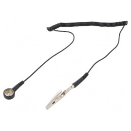 Cablu de conexiune ESD cu rezistor 1MΩ, spiralat | Electronic-mag.ro | Componente Electronice