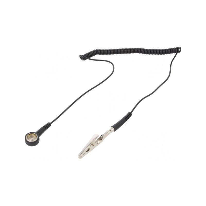 Cablu de conexiune ESD cu rezistor 1MΩ, spiralat | Electronic-mag.ro | Componente Electronice