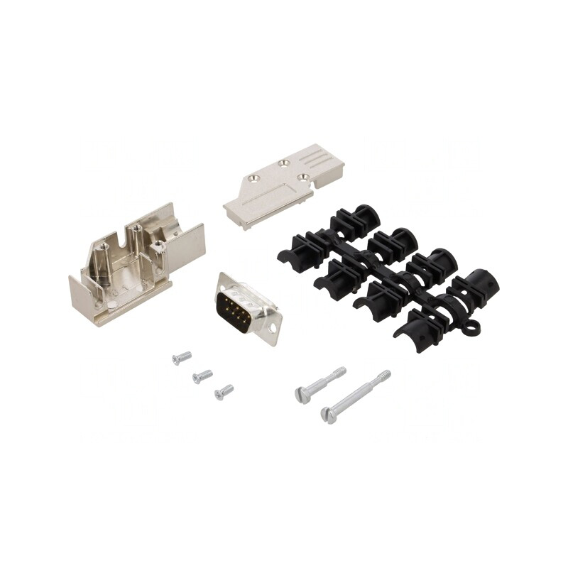 Conector D-Sub 9-Pin Mufă Tată 90° pentru Cablu | Electronic-mag.ro | Componente Electronice