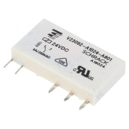 Releu Electromagnetic 24VDC 6A SPDT | Electronic-mag.ro | Componente Electronice