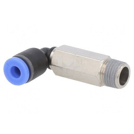 Racord Push-in în Unghi Alamă Nichelată PBT 0,95-15bar | Electronic-mag.ro | Componente Electronice