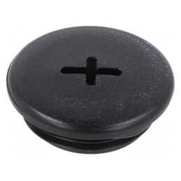 Capac protecţie negru poliamidă M20 1,5 filete metrice | Electronic-mag.ro | Componente Electronice