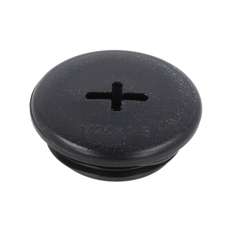 Capac protecţie negru poliamidă M20 1,5 filete metrice | Electronic-mag.ro | Componente Electronice