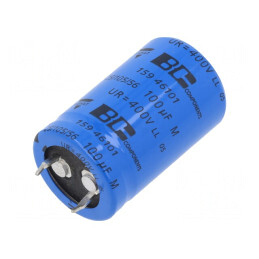 Condensator electrolitic SNAP-IN 100uF 400VDC Ø22x35mm | Electronic-mag.ro | Componente Electronice