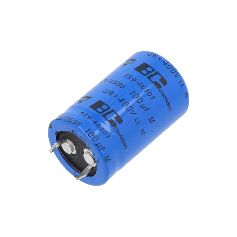 Condensator electrolitic SNAP-IN 100uF 400VDC Ø22x35mm | Electronic-mag.ro | Componente Electronice