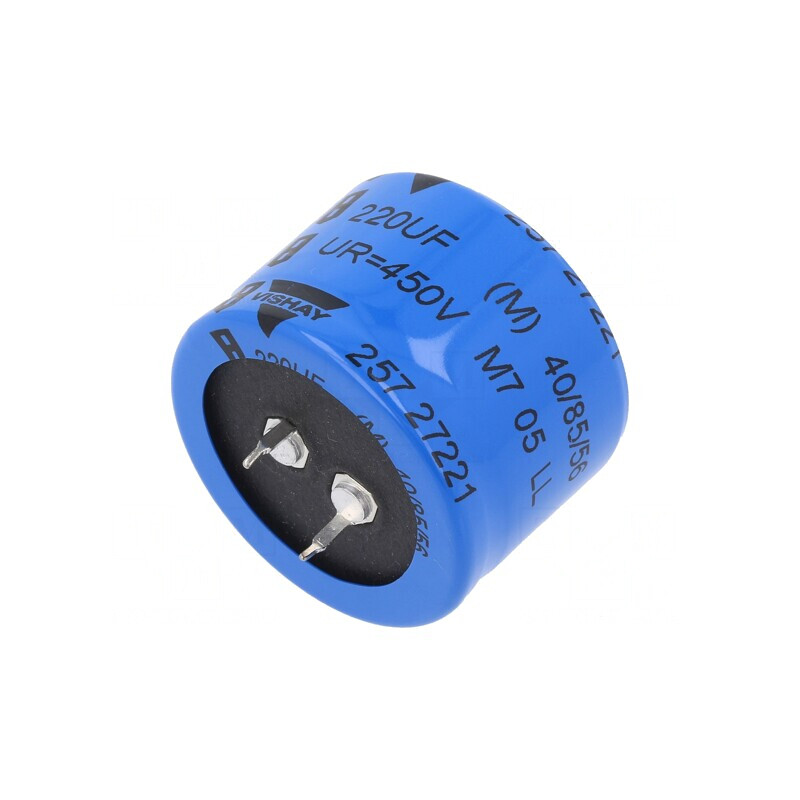 Condensator Electrolitic SNAP-IN 220uF 450VDC Ø35x25mm ±20% | Electronic-mag.ro | Componente Electronice