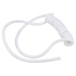 Cablu Spiralat Neecranat Alb 2x0,75mm2 300V/500V 0,1m | Electronic-mag.ro | Componente Electronice