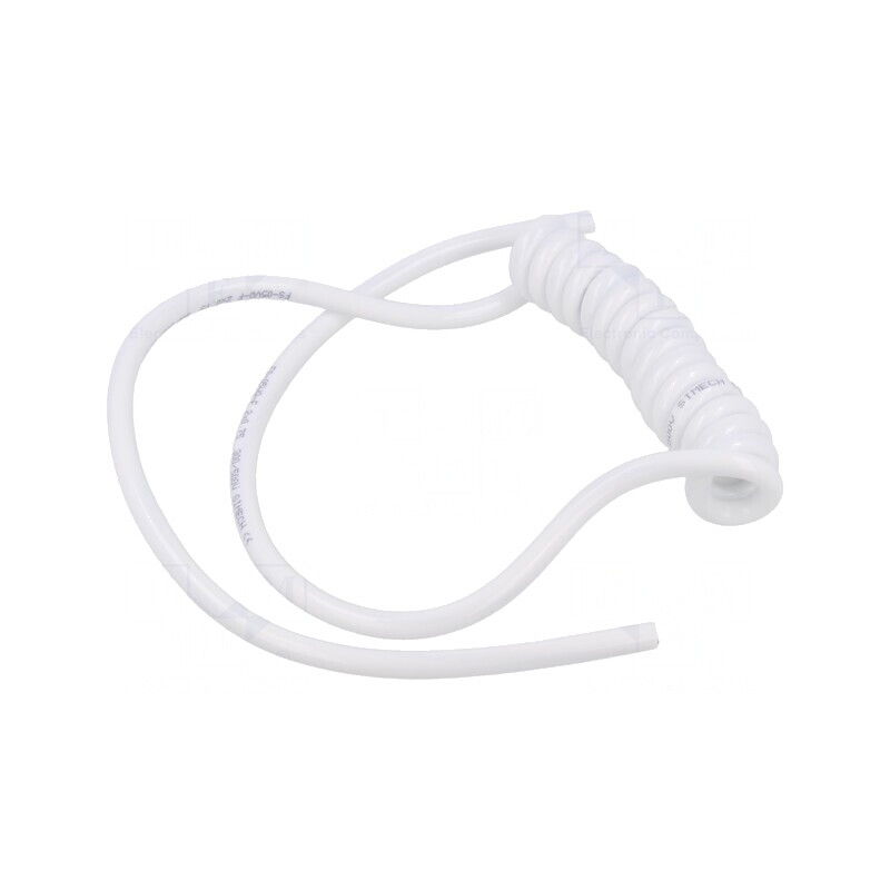 Cablu Spiralat Neecranat Alb 2x0,75mm2 300V/500V 0,1m | Electronic-mag.ro | Componente Electronice