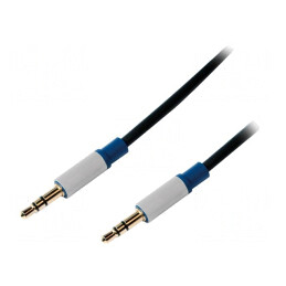 Cablu Audio Jack 3,5mm 1,5m Negru | Electronic-mag.ro | Componente Electronice