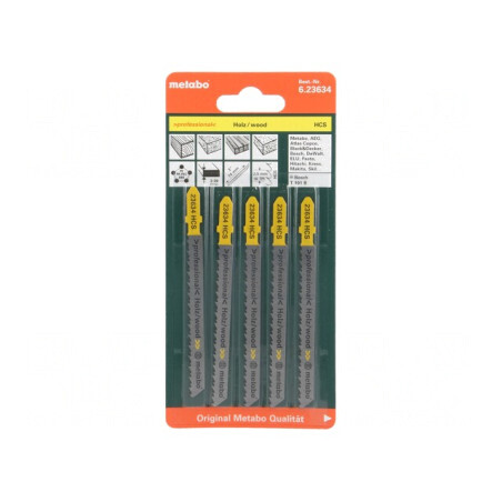 Set 5 Pânze Fierăstrău Lemn și PAL 74mm CLEAN WOOD | Electronic-mag.ro | Componente Electronice