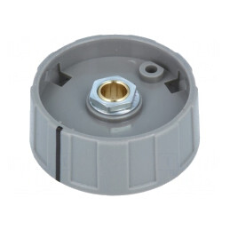 Buton rotativ cu indicator negru 6mm 40x15,5mm ABS | Electronic-mag.ro | Componente Electronice
