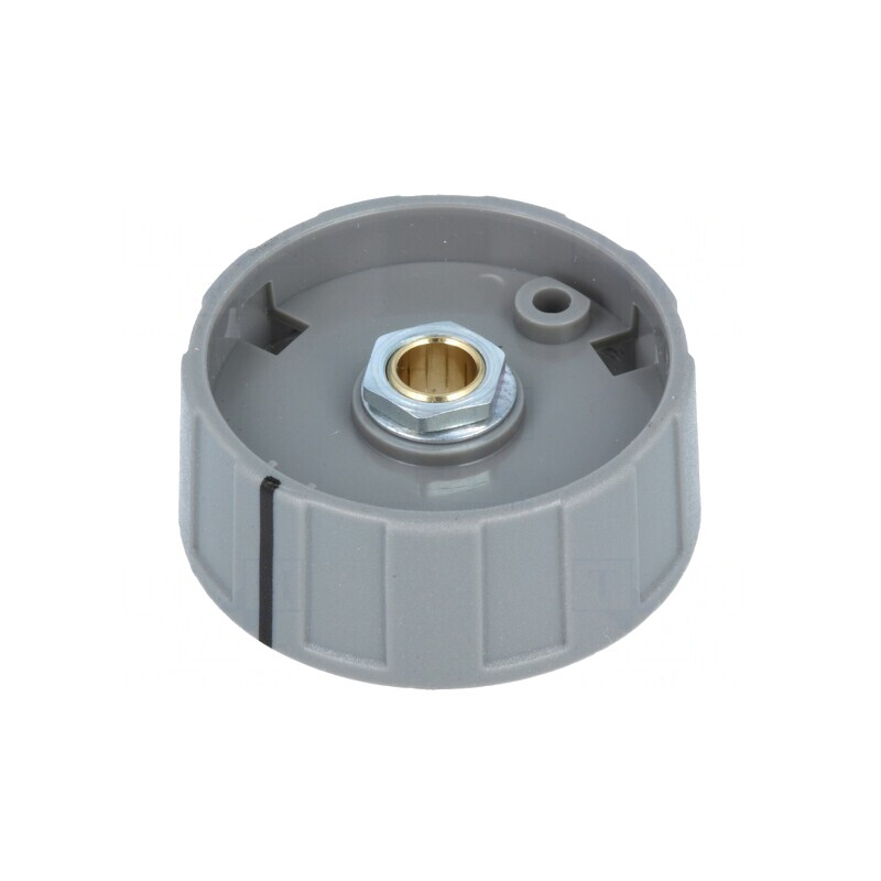 Buton rotativ cu indicator negru 6mm 40x15,5mm ABS | Electronic-mag.ro | Componente Electronice