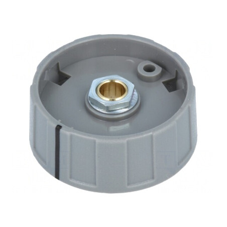 Buton rotativ cu indicator negru 6mm 40x15,5mm ABS | Electronic-mag.ro | Componente Electronice