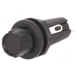 Clema siguranțe cilindrice 5x20mm 250V neagră | Electronic-mag.ro | Componente Electronice