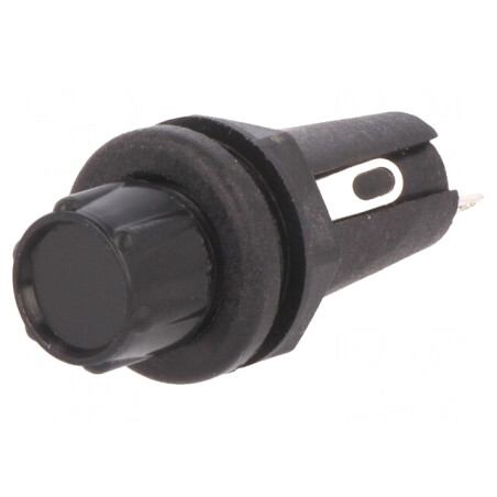 Clema siguranțe cilindrice 5x20mm 250V neagră | Electronic-mag.ro | Componente Electronice