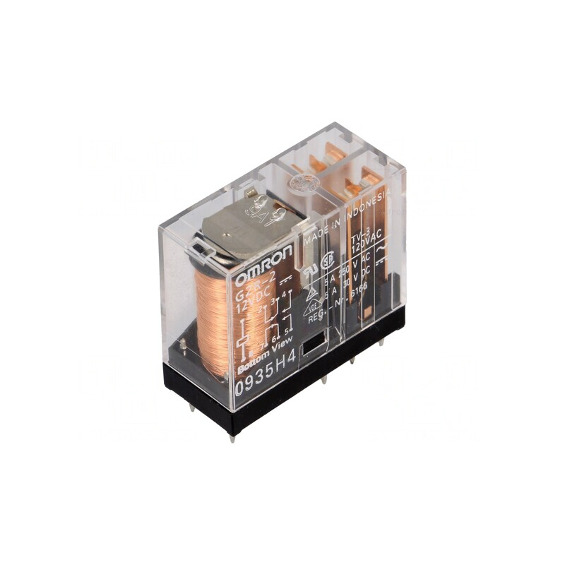 Releu electromagnetic DPDT 12VDC 5A | Electronic-mag.ro | Componente Electronice