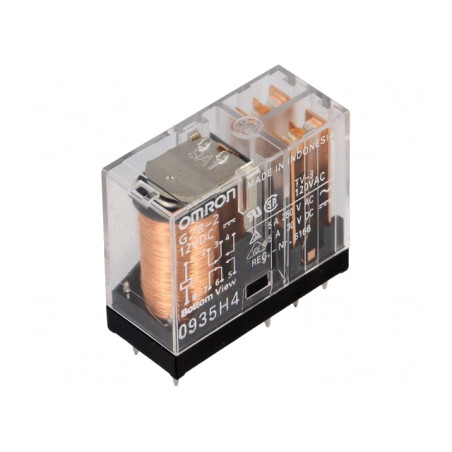 Releu electromagnetic DPDT 12VDC 5A | Electronic-mag.ro | Componente Electronice
