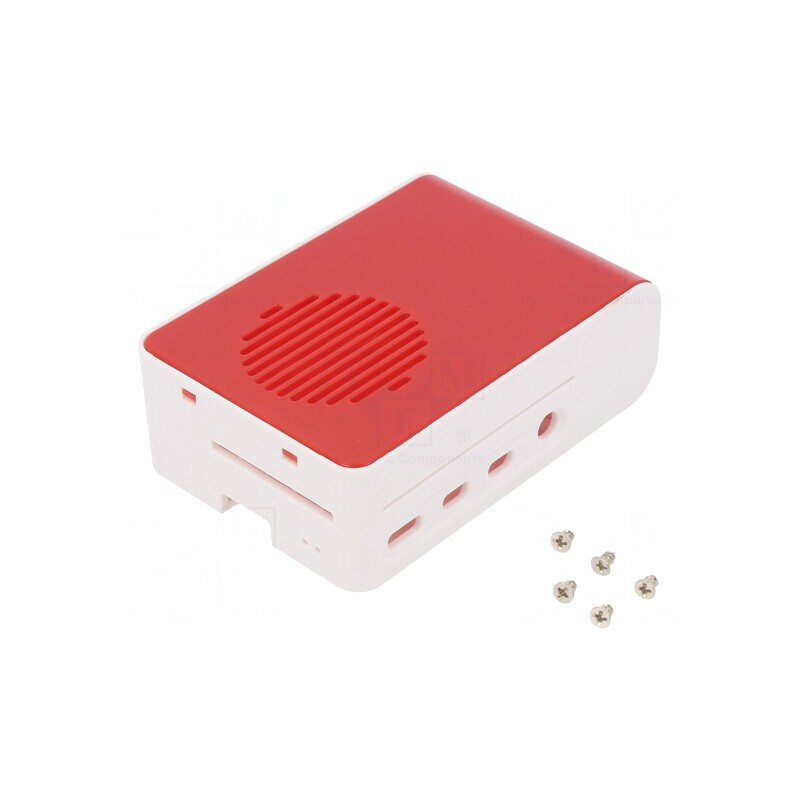 Carcasă Raspberry Pi 4 B ABS Alb-Roșu | Electronic-mag.ro | Componente Electronice Carcasă Raspberry Pi 4 B ABS Alb-Roșu | Electronic-mag.ro | Componente Electronice
