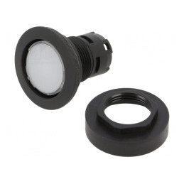 Comutator apăsare albastru 22mm IP65 plat | Electronic-mag.ro | Componente Electronice