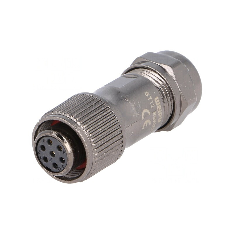 Mufă ST12 mamă IP67 5-8mm 5A 125V | Electronic-mag.ro | Componente Electronice