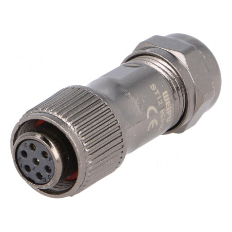 Mufă ST12 mamă IP67 5-8mm 5A 125V | Electronic-mag.ro | Componente Electronice