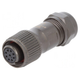 Mufă ST12 IP67 9 PIN 125V 3A pentru cablu | Electronic-mag.ro | Componente Electronice