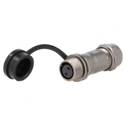Mufă ST12 mamă IP67 13A 250V pentru cablu | Electronic-mag.ro | Componente Electronice
