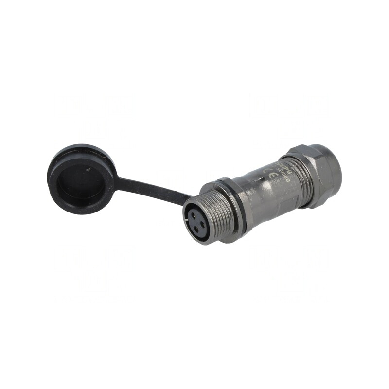 Mufă ST12 mamă IP67 250V 13A 5-8mm pentru cablu | Electronic-mag.ro | Componente Electronice