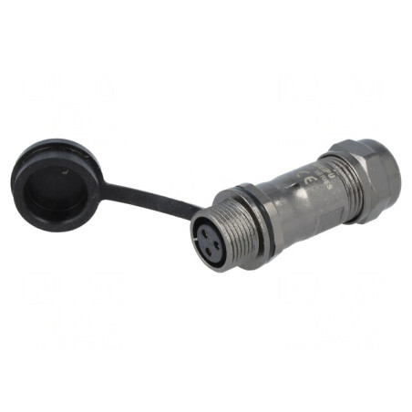 Mufă ST12 mamă IP67 250V 13A 5-8mm pentru cablu | Electronic-mag.ro | Componente Electronice