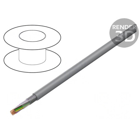 Cablu Ecranat PVC 16x0,34mm2 Cupru Cositorit | Electronic-mag.ro | Componente Electronice