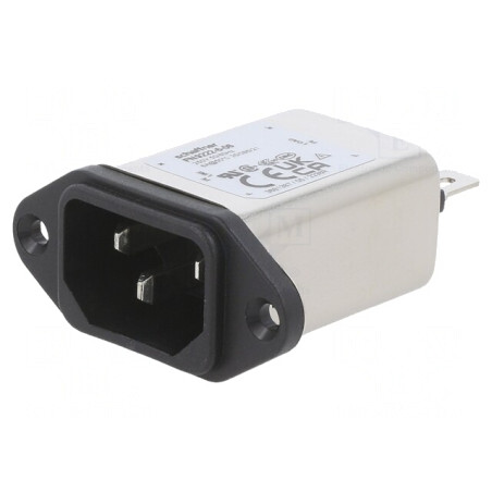 Conector Alimentare AC Soclu Tată C14 6A 250V | Electronic-mag.ro | Componente Electronice
