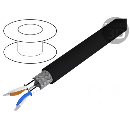 Cablu DMX HELULIGHT 2x2x0,22mm 110Ω | Electronic-mag.ro | Componente Electronice