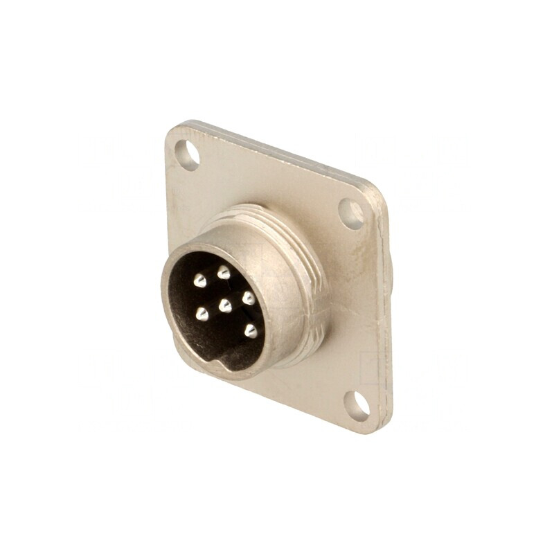 Conector M16 Soclu Tată Lipire PIN 6 5A 300V IP65/IP67 | Electronic-mag.ro | Componente Electronice
