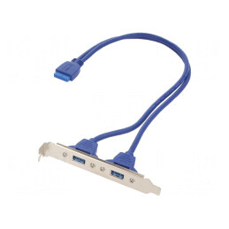 Adaptor IDE 20pin Mamă la USB A Dual 0,45m | Electronic-mag.ro | Componente Electronice