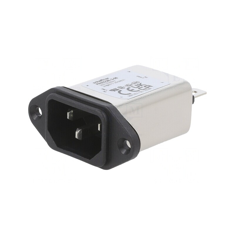 Conector Alimentare AC Soclu Tată 3A 250V C14 | Electronic-mag.ro | Componente Electronice
