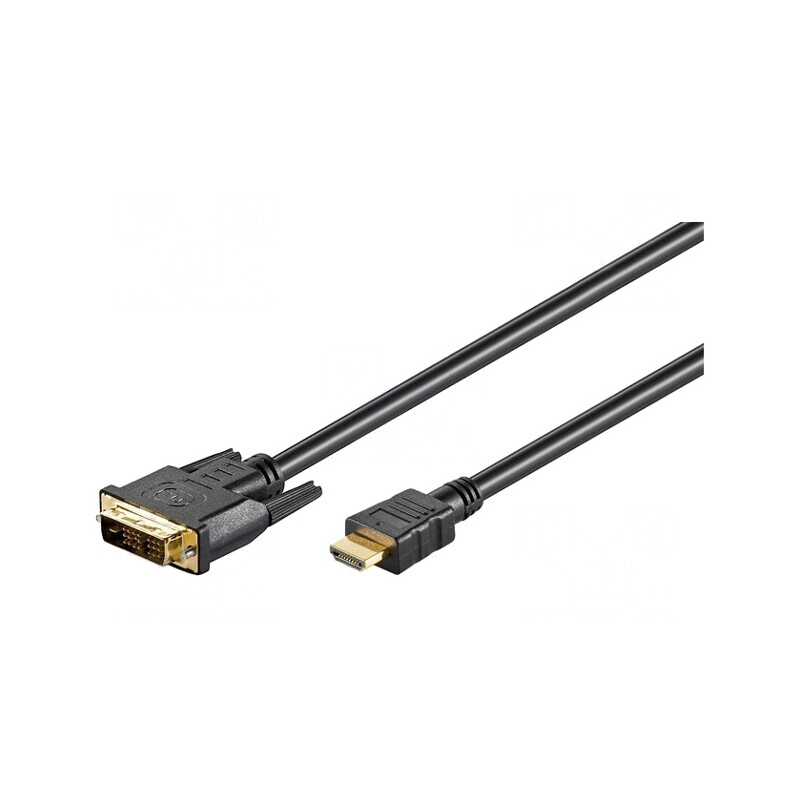 Cablu HDMI la DVI-D 2m Negru | Electronic-mag.ro | Componente Electronice