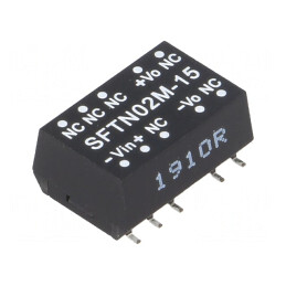 Convertor DC/DC 2W 12V la 15V 133mA | Electronic-mag.ro | Componente Electronice