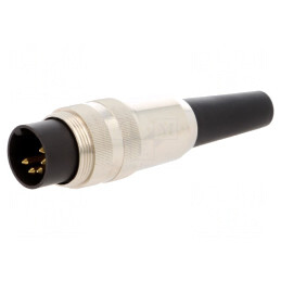 Conector M16 Mufă Tată 5 PIN 5A 60V Drept | Electronic-mag.ro | Componente Electronice