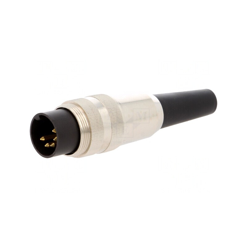 Conector M16 Mufă Tată 5 PIN 5A 60V Drept | Electronic-mag.ro | Componente Electronice