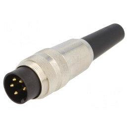 Conector M16 Mufă Tată Lipire pe Cablu 5 PIN 250V | Electronic-mag.ro | Componente Electronice