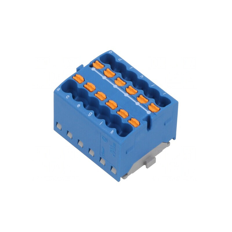 Bloc de distribuție cu 12 borne, 1,5mm2 | Electronic-mag.ro | Componente Electronice