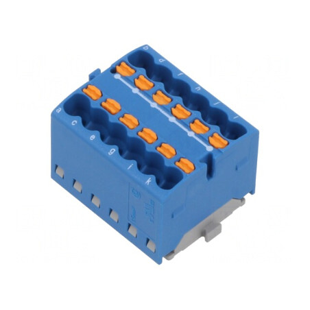 Bloc de distribuție cu 12 borne, 1,5mm2 | Electronic-mag.ro | Componente Electronice