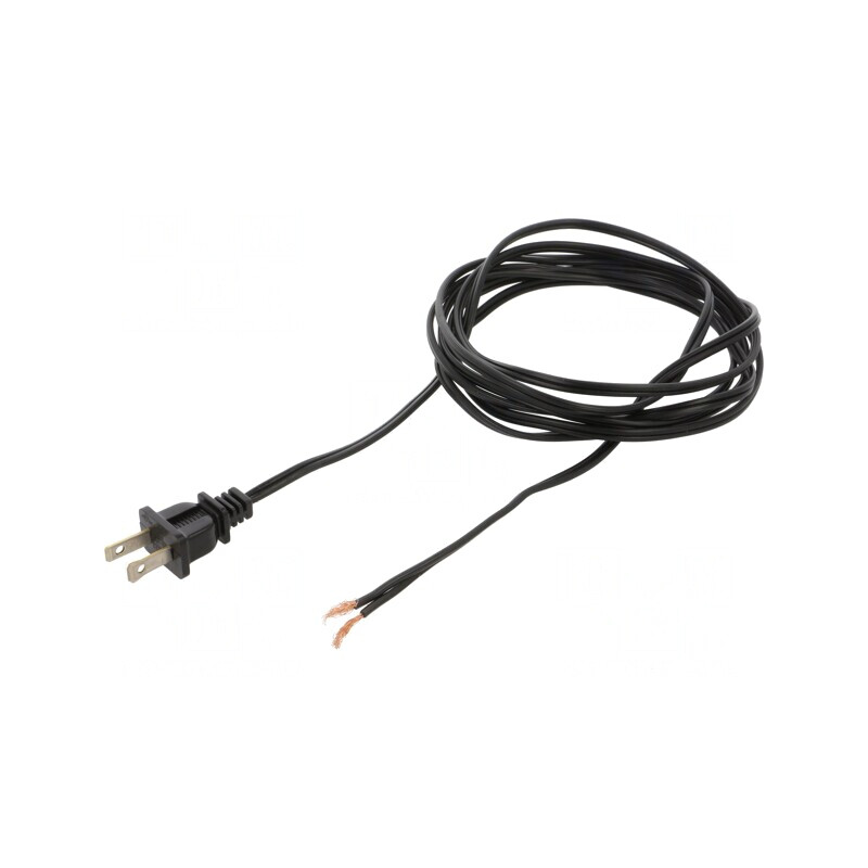 Cablu Alimentare 2x18AWG NEMA 1-15 2.7m Negru 10A | Electronic-mag.ro | Componente Electronice Cablu Alimentare 2x18AWG NEMA 1-15 2.7m Negru 10A | Electronic-mag.ro | Componente Electronice