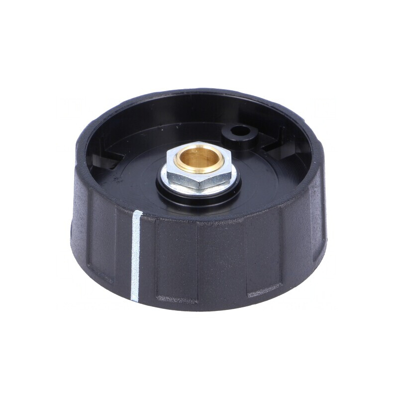 Buton rotativ negru cu indicator ABS Ø6mm Ø40x15,5mm | Electronic-mag.ro | Componente Electronice
